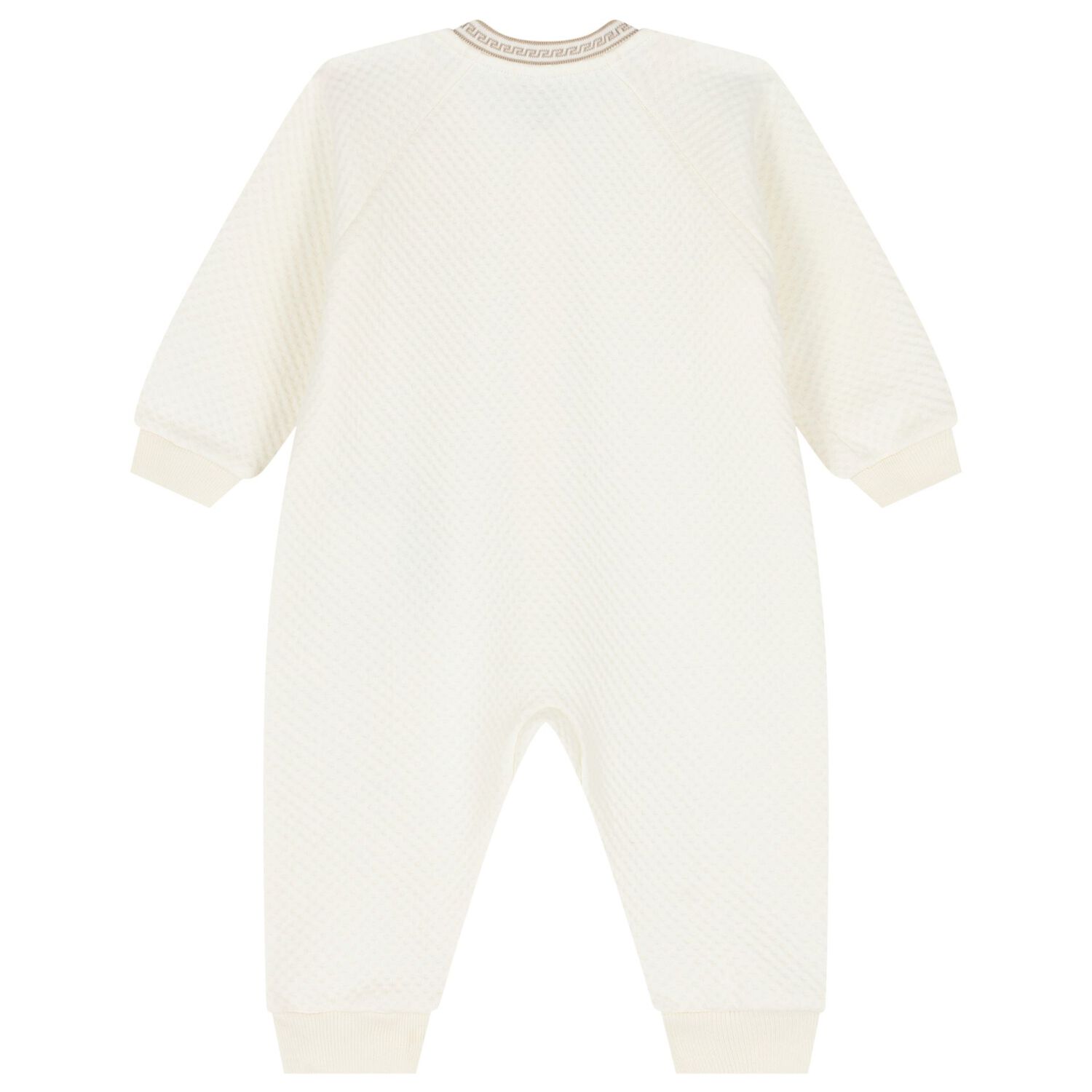 Ivory Medusa Logo Romper, 1, hi-res