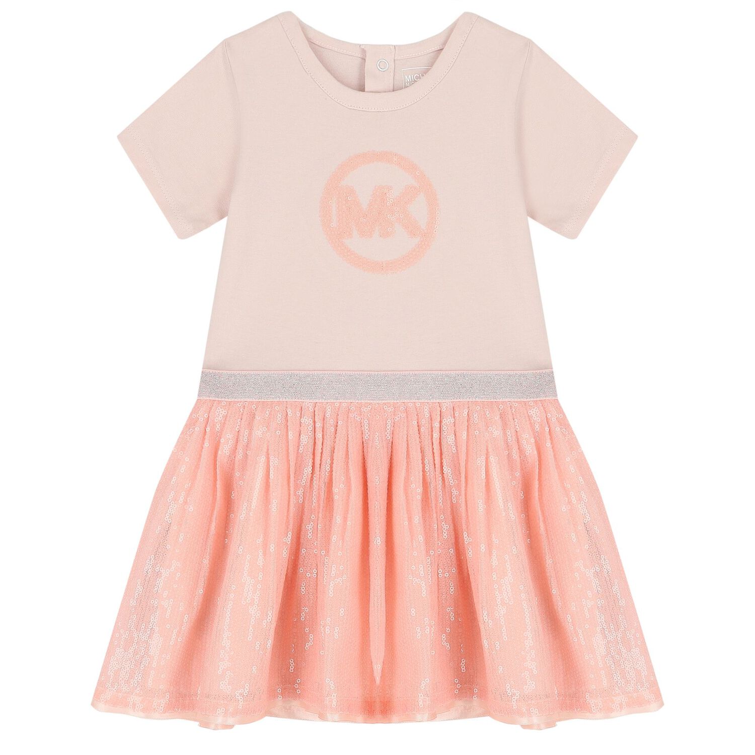 Younger Girls Pink Sequin Dress Set, 2, hi-res image number null