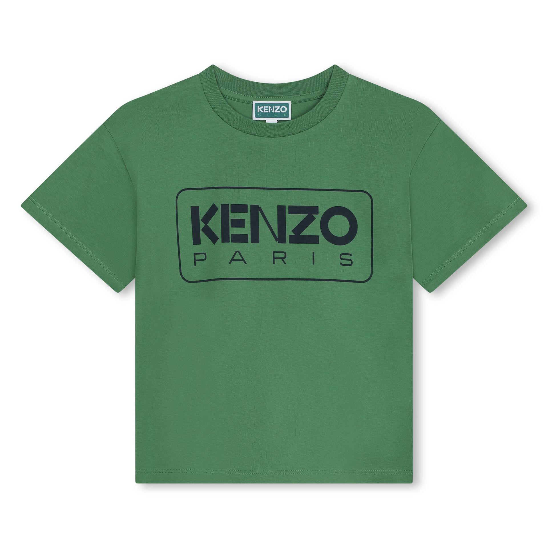 KENZO KIDS Boys Green Logo T-Shirt | Junior Couture Oman
