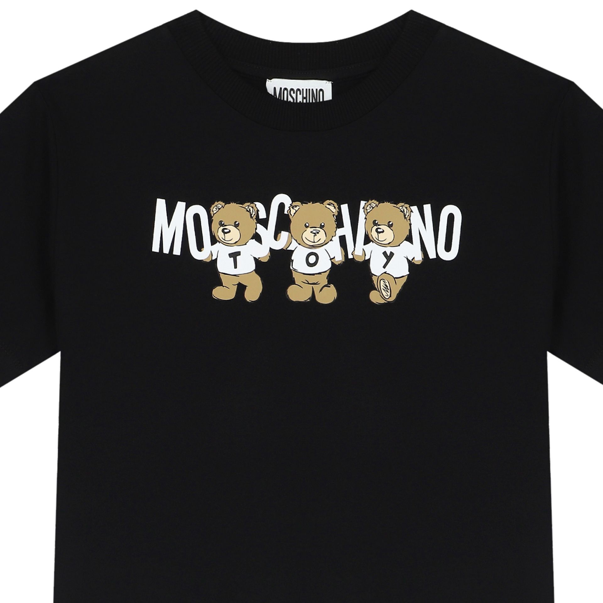 【関税込み】Moschino ブラック Moschino Teddy Bear Tシャツ Organic cotton jersey T-shirt Moschino Teddy Bear | Moschino