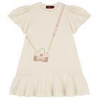 Girls Beige Crossbody Bag Dress, 1, hi-res