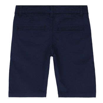 Boys Navy Cotton Shorts