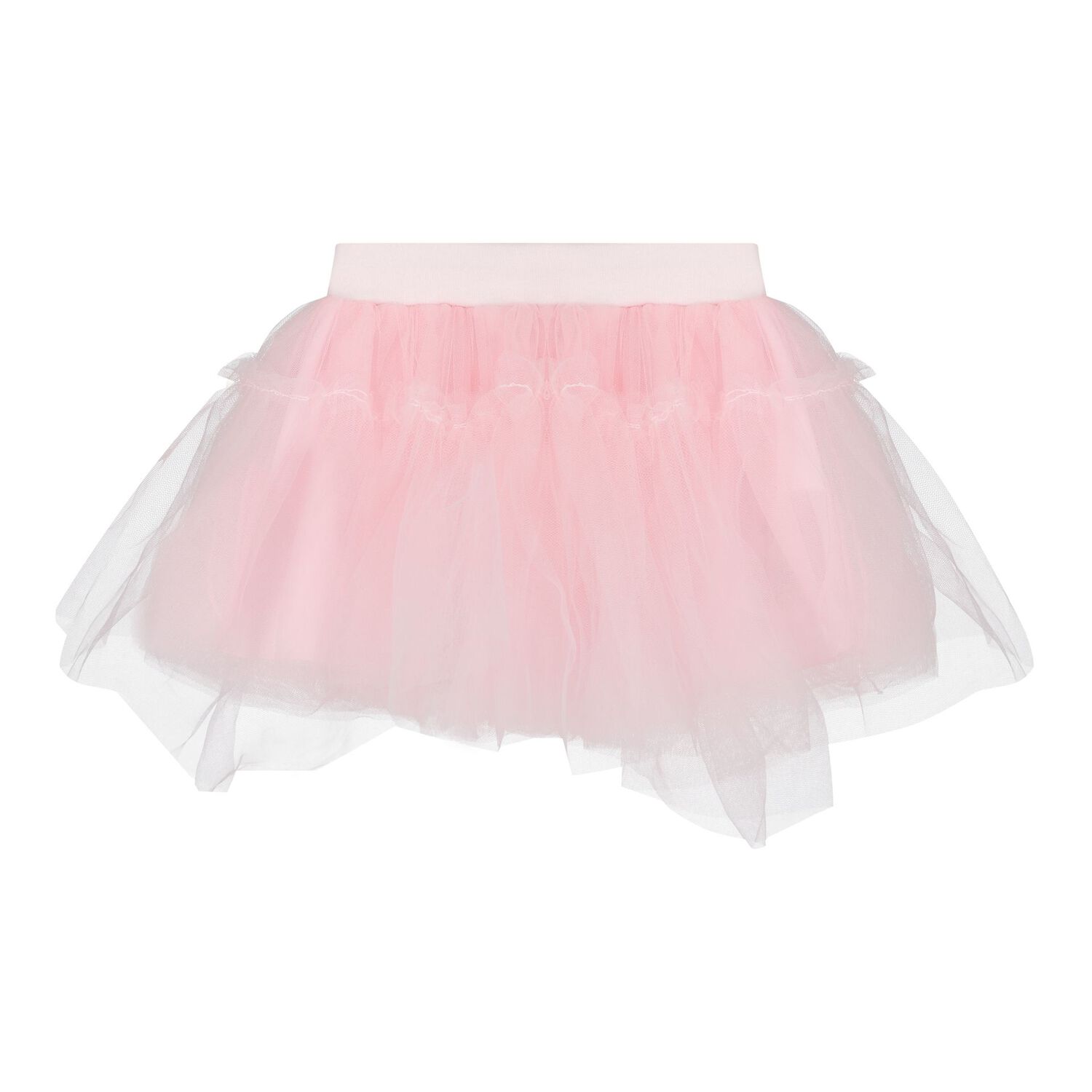 Baby Girls Ivory & Pink Tulle Skirt Set, 1, hi-res