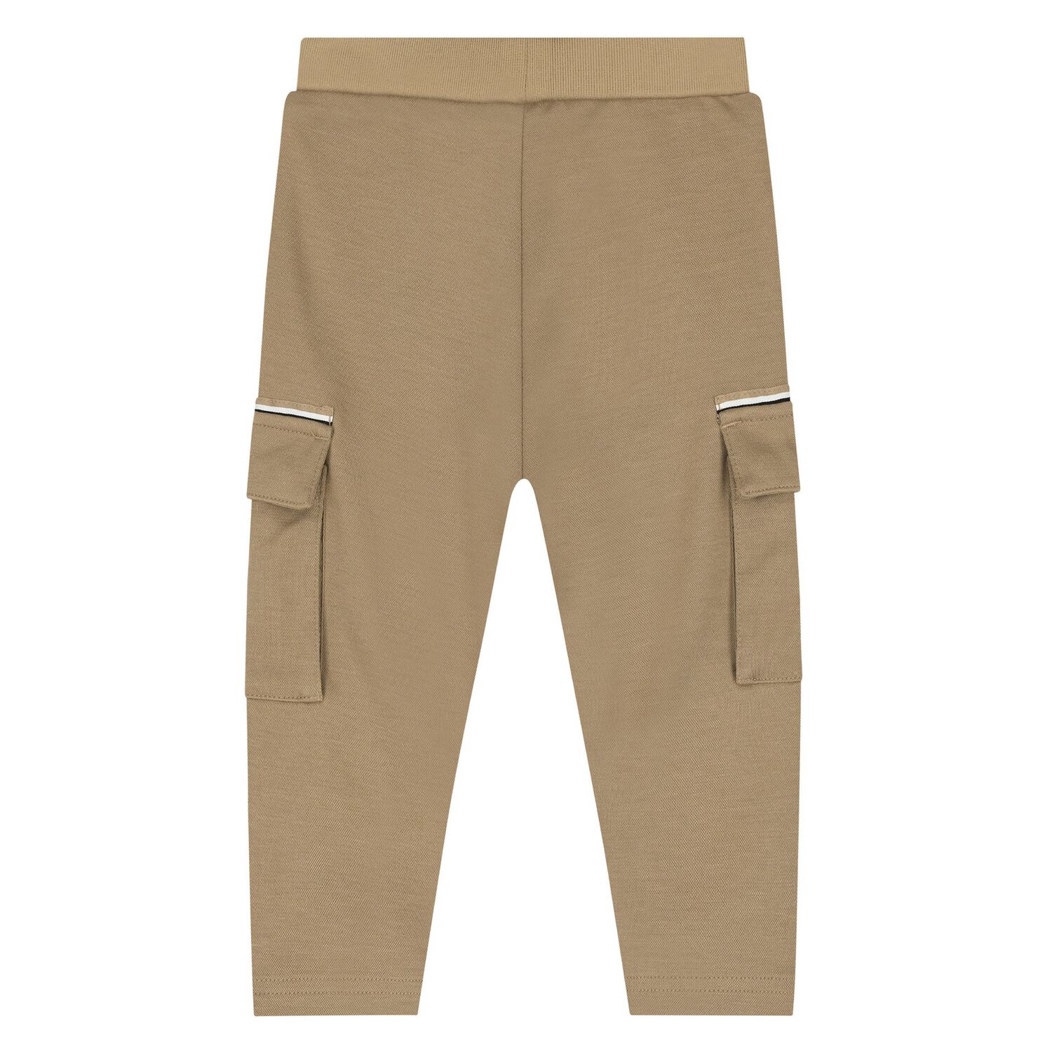 Younger Boys Beige Logo Joggers, 2, hi-res image number null
