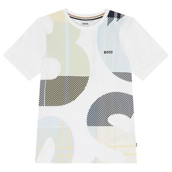 Boys White Logo T-Shirt