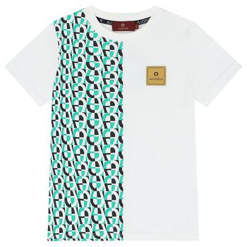 Boys White Logo T-Shirt