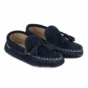 Boys Navy Suede Shoes