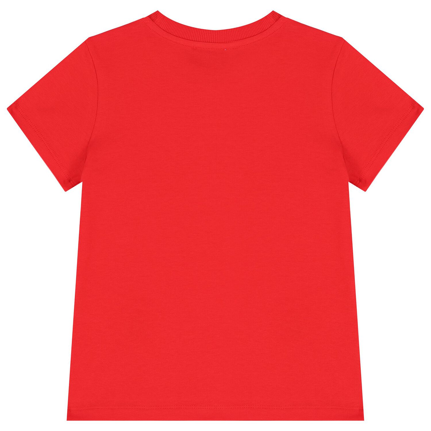 Girls Red Teddy Bear Logo T-Shirt, 2, hi-res image number null