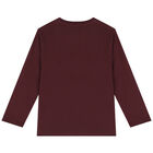 Boys Red Space Long Sleeve Top, 1, hi-res