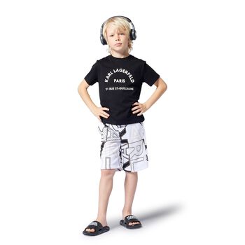 Boys Black Logo T-Shirt