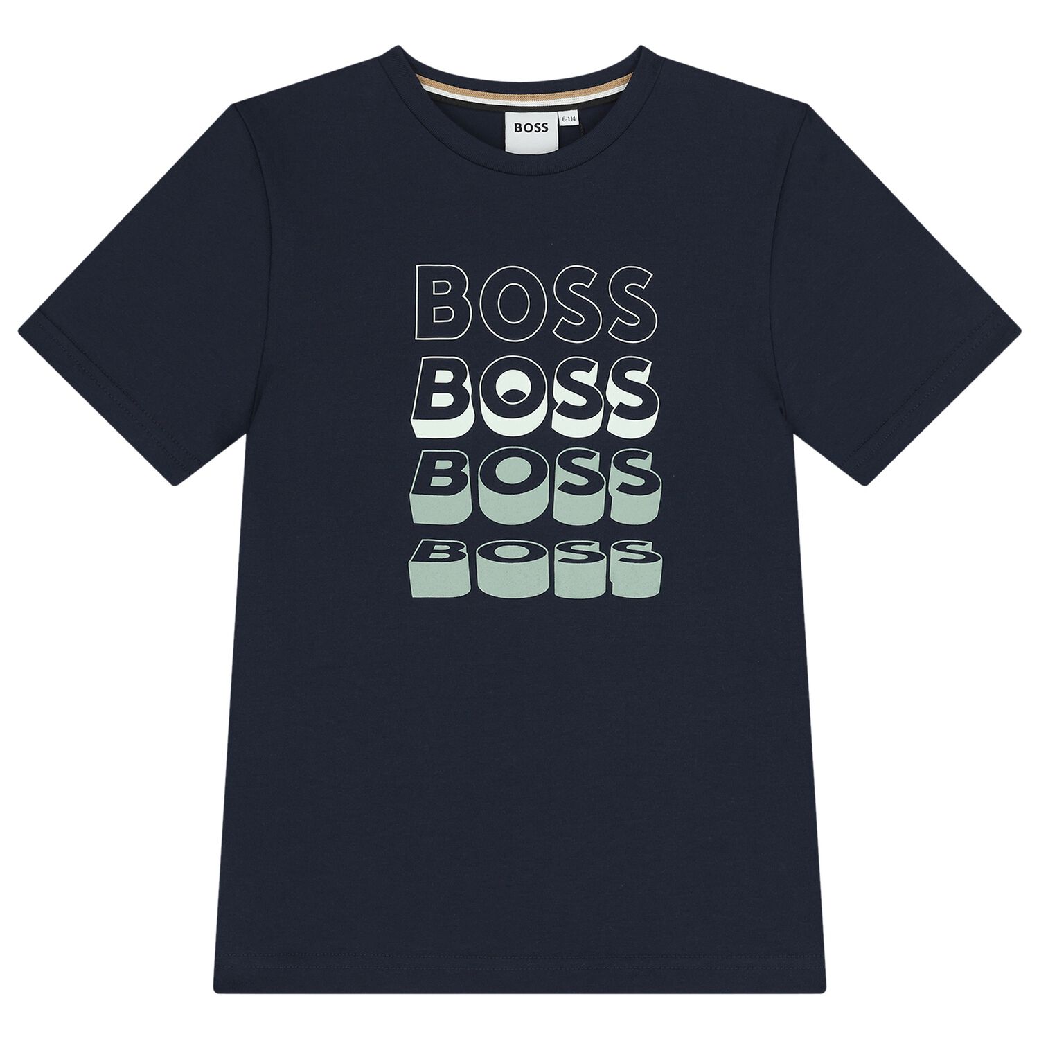 Boys Navy Blue Logo T-Shirt, 6, hi-res