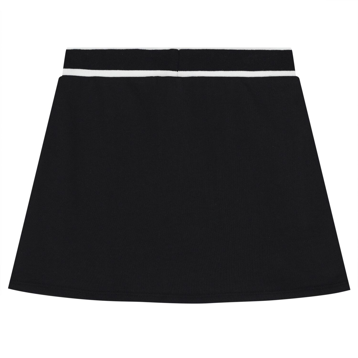 Girls Black & White Rhinestone Logo Skirt Set, 1, hi-res
