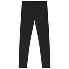 Girls White & Black Crystal Embellished Diamant&eacute; Logo Leggings Set, 1, hi-res