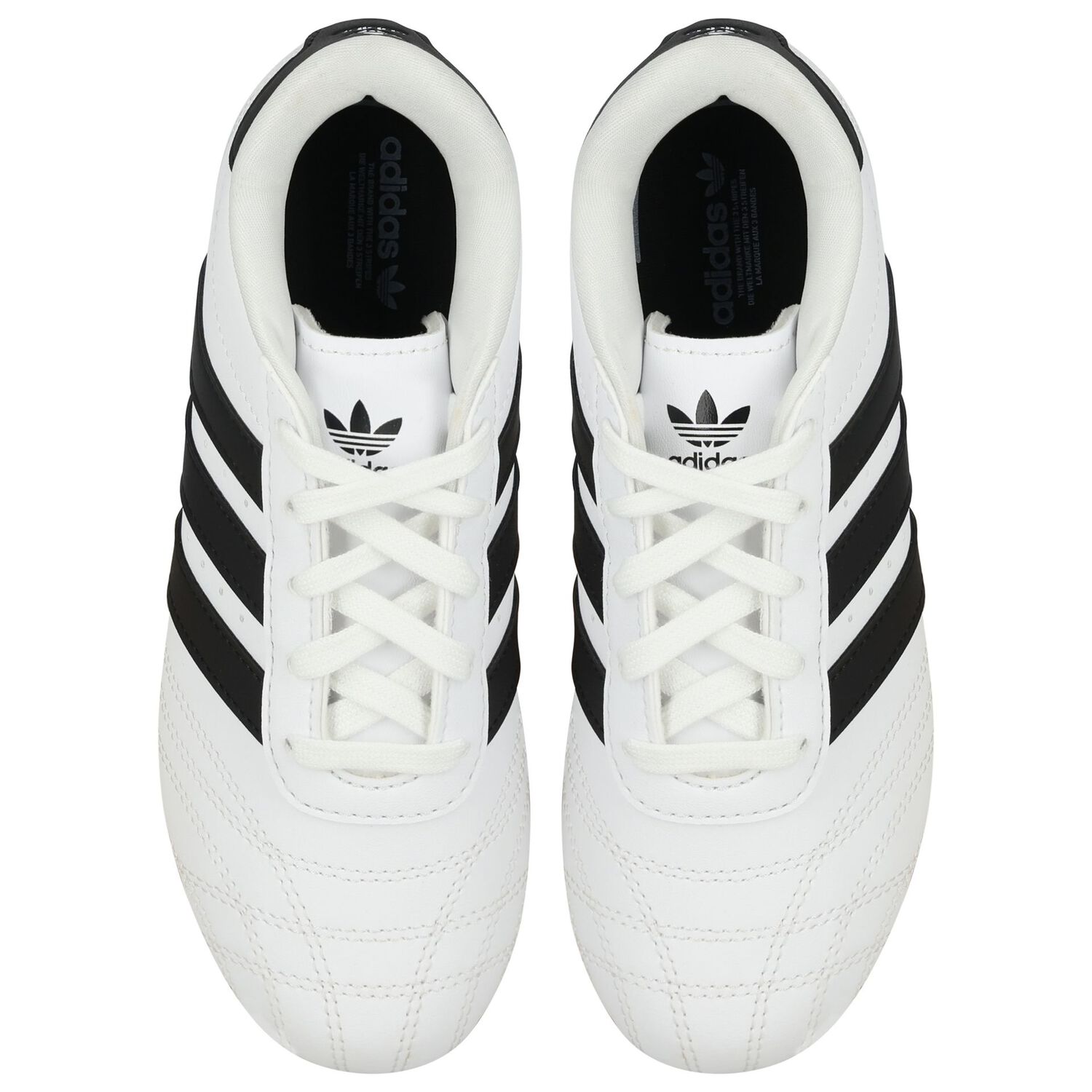 White & Black Logo Taekwondo Lace Trainers, 1, hi-res