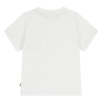 Younger Boys White Logo T-Shirt