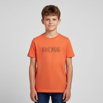 Boys Orange Logo T-Shirt, 1 Boys Orange Logo T-Shirt