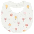 Baby Girls White & Pink Bibs ( 2-Pack ) , 1, hi-res
