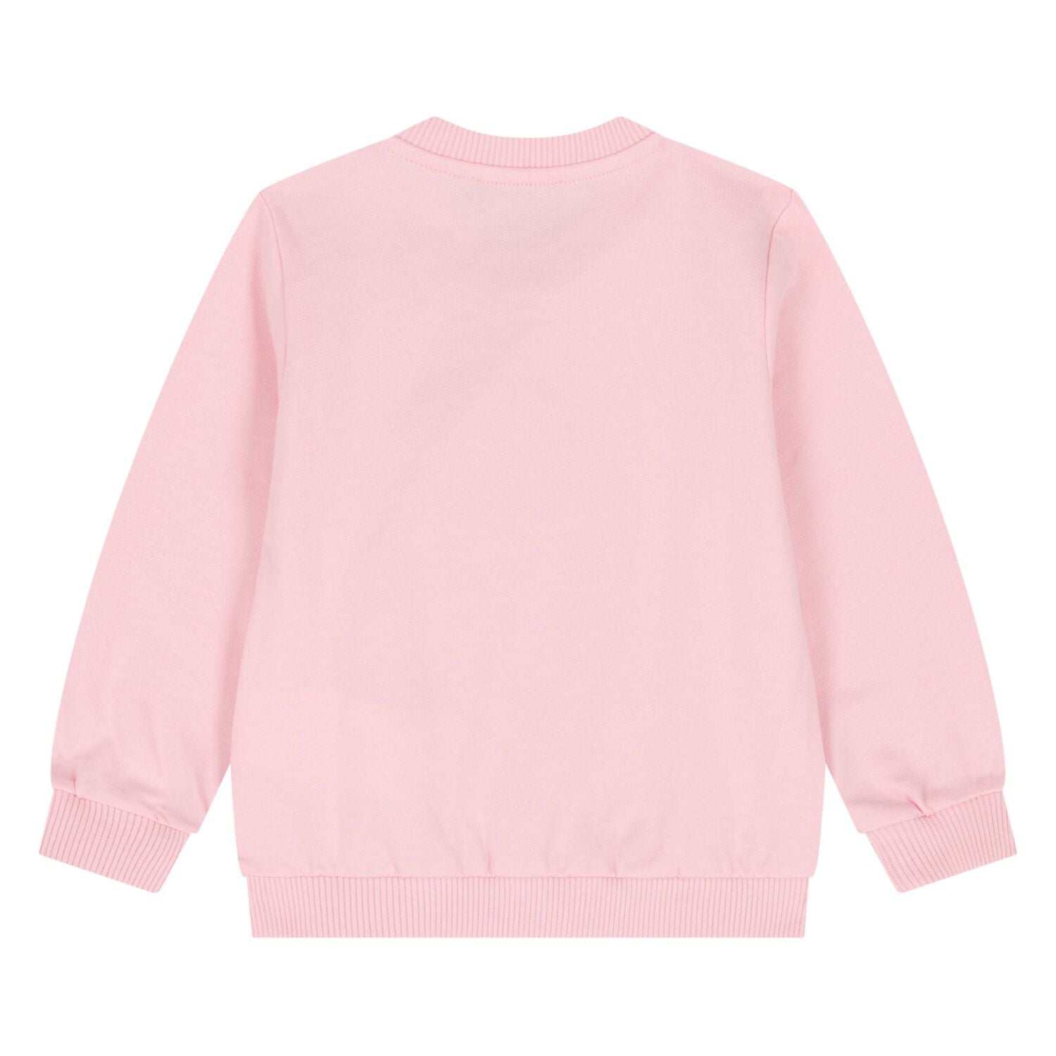 Younger Girls Pink Teddy Bear Logo Sweatshirt, 4, hi-res