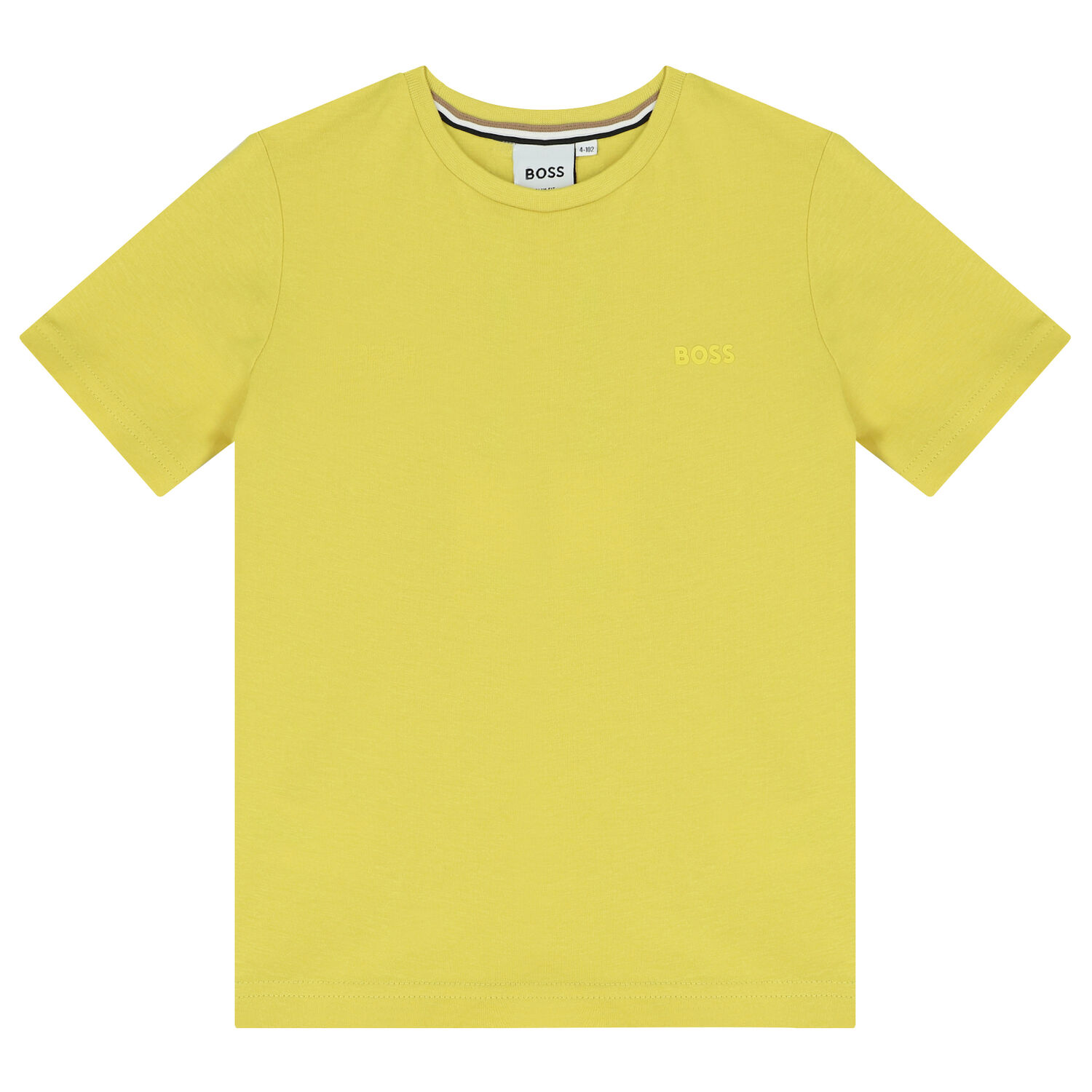 Boys Yellow Logo T-Shirt, 3, hi-res image number null