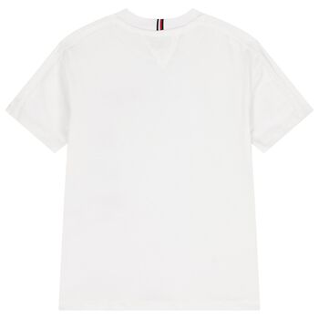 Boys White Logo T-Shirt