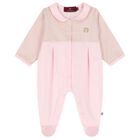 Baby Girls Pink & Gold Logo Babygrow Gift Set, 3, hi-res