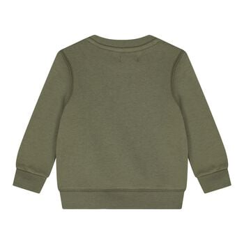 Baby Boys Green Polo Bear Logo Sweatshirt