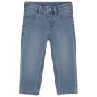 Younger Boys Blue Denim Jeans, 1, hi-res