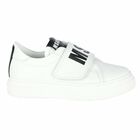 Boys White Logo Trainers, 1, hi-res