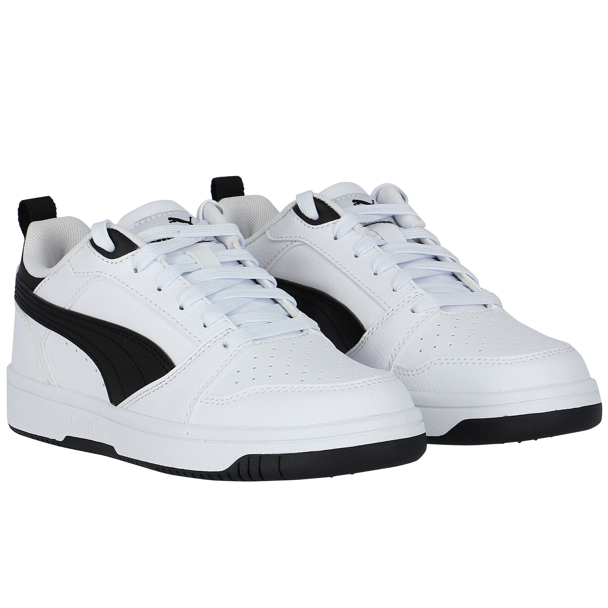 Puma Boys White Rebound Trainers Junior Couture