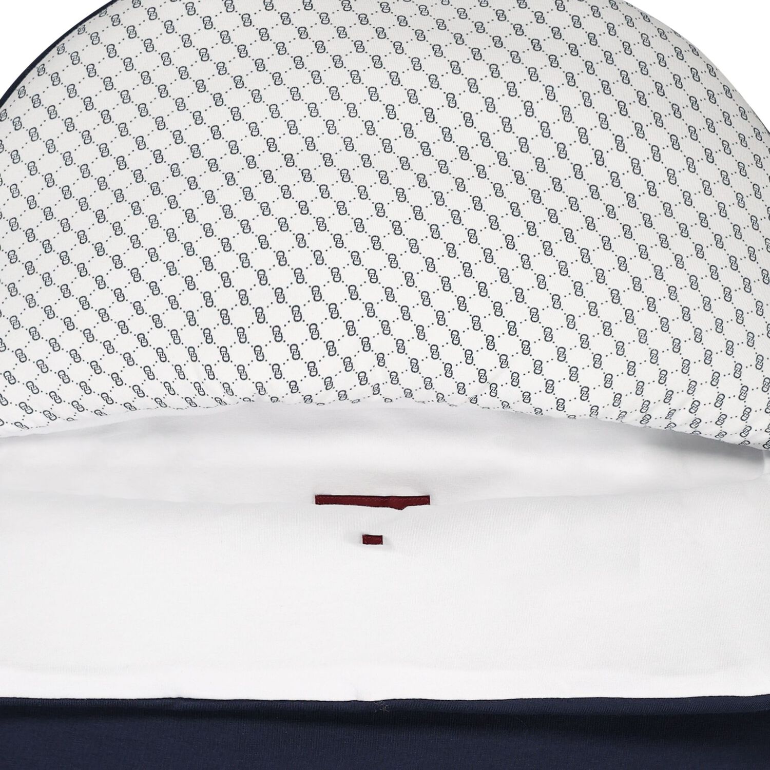 Baby Boys Navy Blue & White Logo Nest, 2, hi-res
