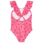 Girls Pink Crabs Swimsuit, 2, hi-res