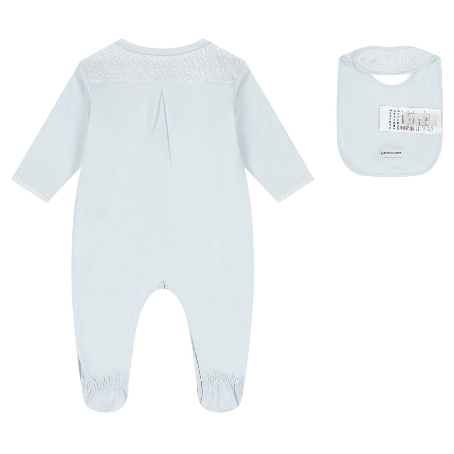 Baby Boys Blue Logo Babygrow Set, 4, hi-res