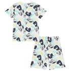 Boys White Batman Logo Shorts Set, 1, hi-res
