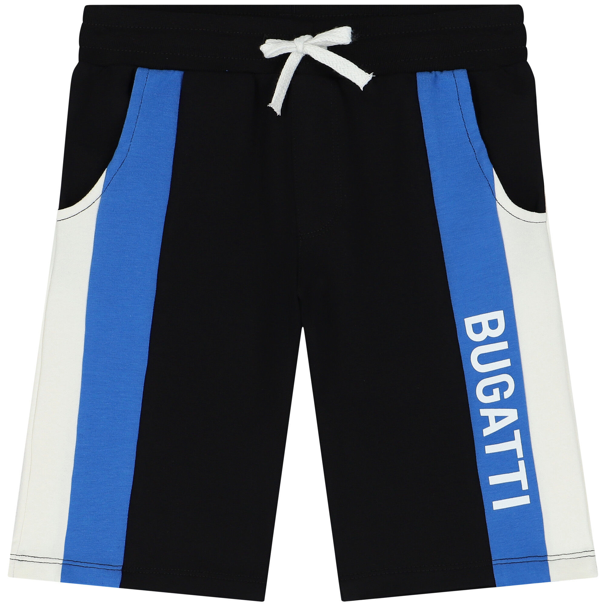 Bugatti Junior Boys Black Logo Shorts Junior Couture