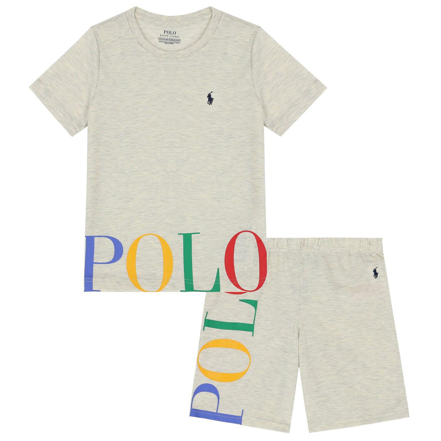 Boys Ivory Logo Pyjamas, 2, hi-res image number null