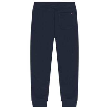 Boys Navy Blue Logo Joggers