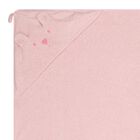 منشفة بغطاء رأس على شكل دب وردي للبنات الصغار, 2, hi-res