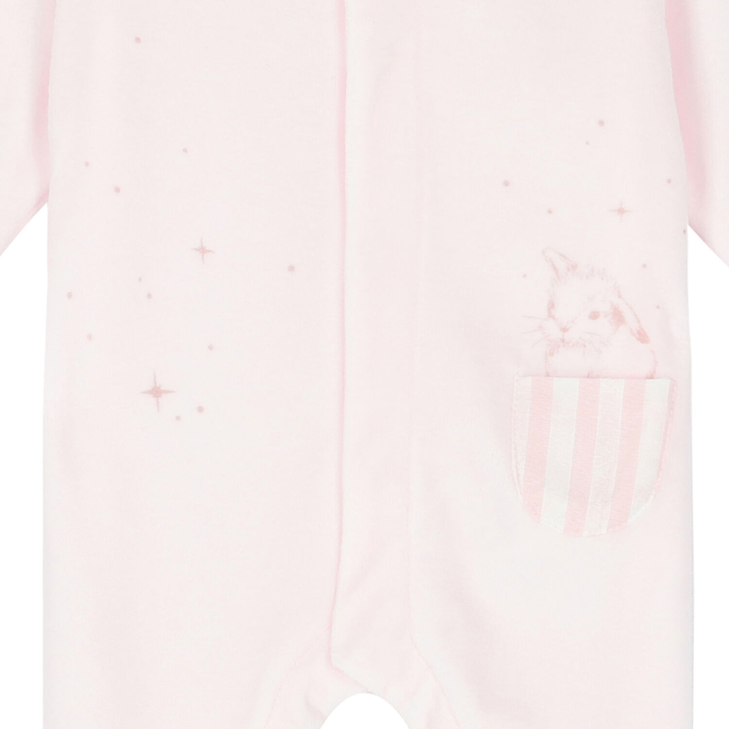 Baby Girls Pink Bunny Babygrow, 1, hi-res image number null