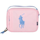 Girls Pink Logo Lunch Box, 2, hi-res