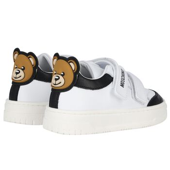 Black & White Teddy Bear Trainers