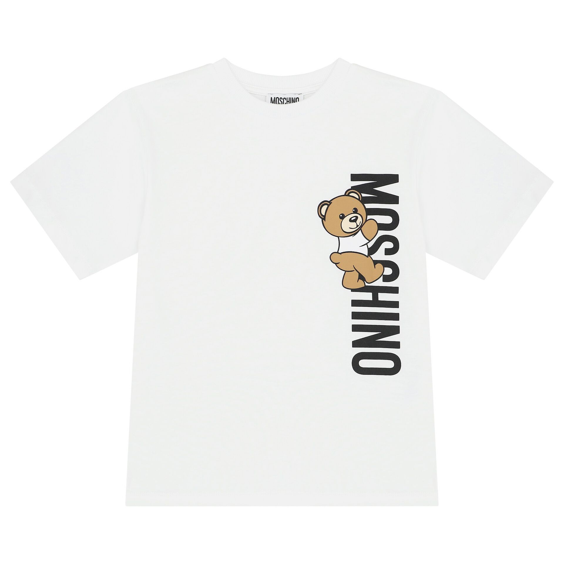 Moschino White Teddy Bear Logo T Shirt Junior Couture USA