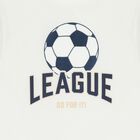 Boys White Football T-Shirt, 1, hi-res