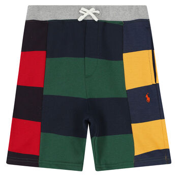 Boys Multi-Colored Logo Shorts