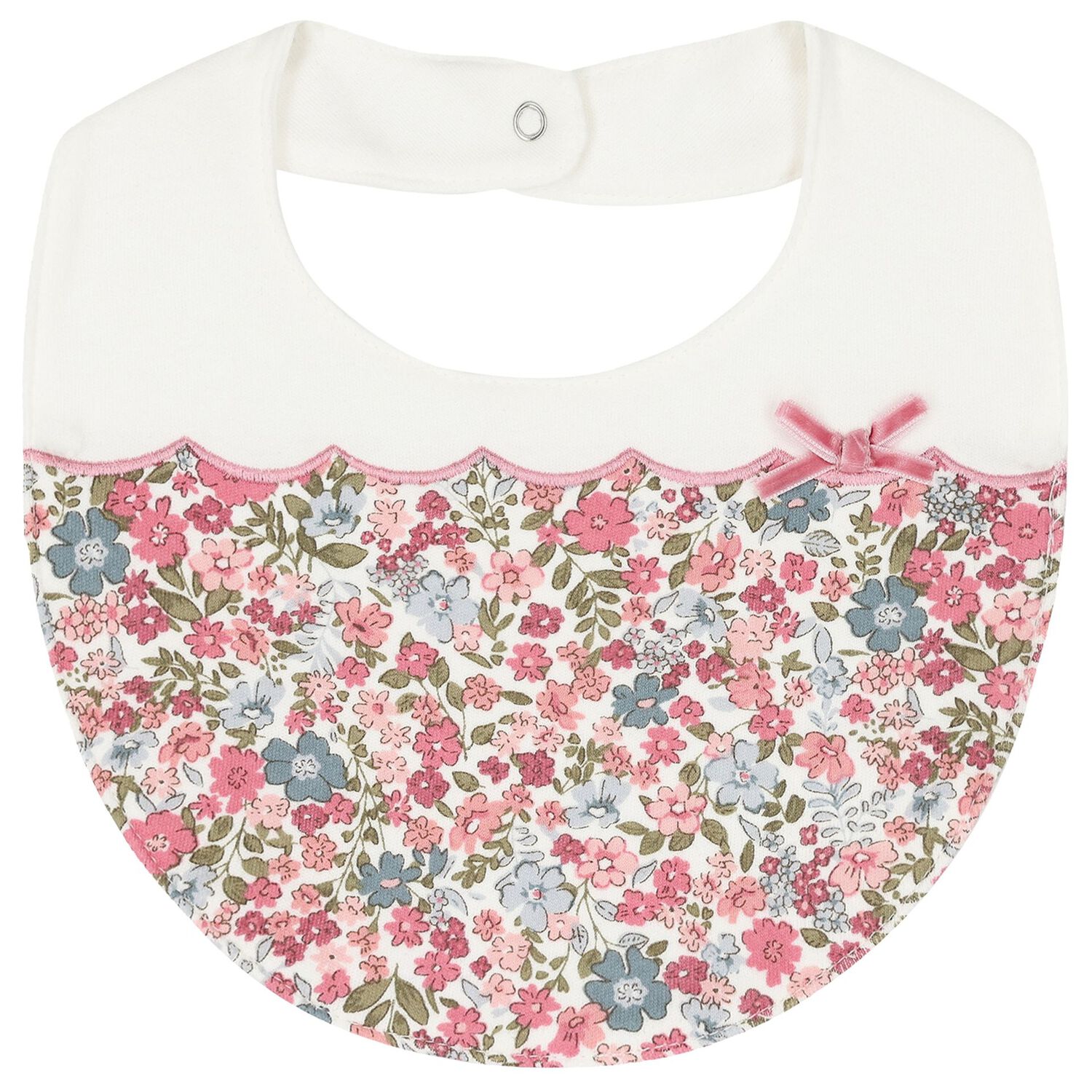 Baby Girls Ivory & Pink Bibs ( 2-Pack ), 1, hi-res image number null