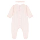Baby Girls Pink Hearts Babygrow Set, 1, hi-res