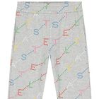 بدلة رياضية بنات بالشعار  باللون الرمادي, 1, hi-res