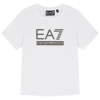 Boys White Logo T-Shirt