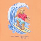 Boys Orange Teddy Bear Logo T-Shirt, 1, hi-res
