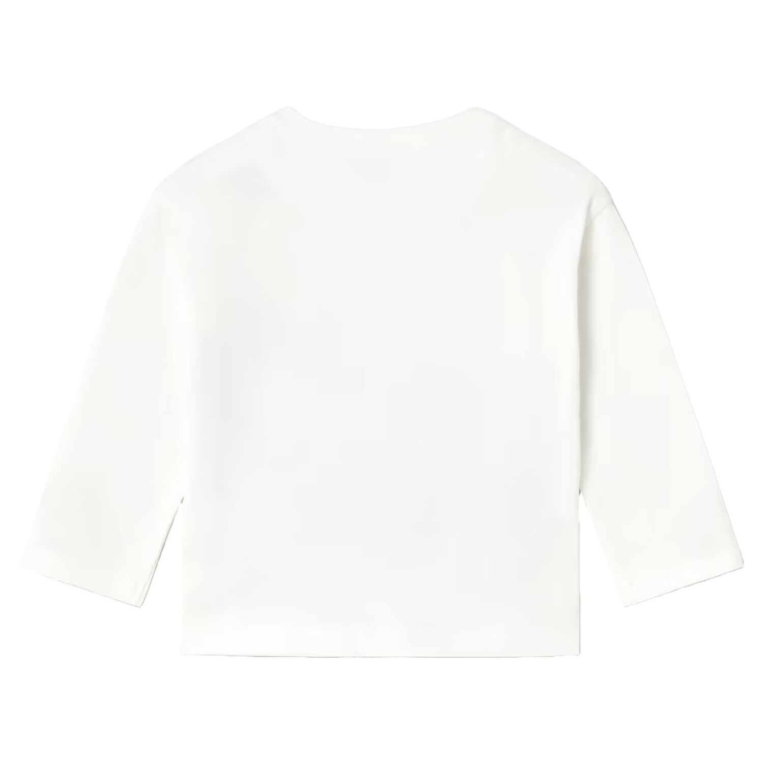 Younger Boys White Tiger Long Sleeve Top, 2, hi-res