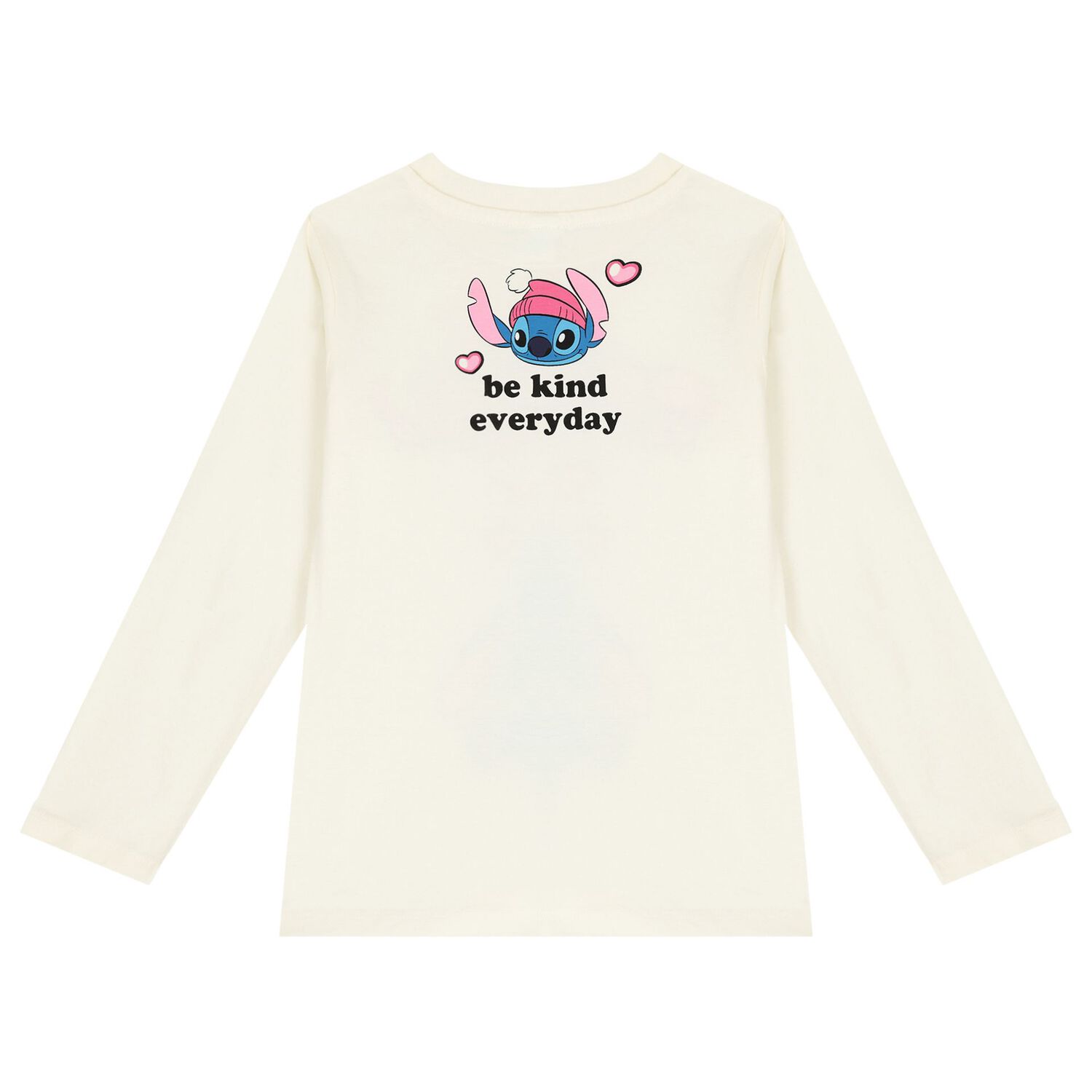 Girls Ivory Lilo & Stitch Long Sleeve Top, 1, hi-res